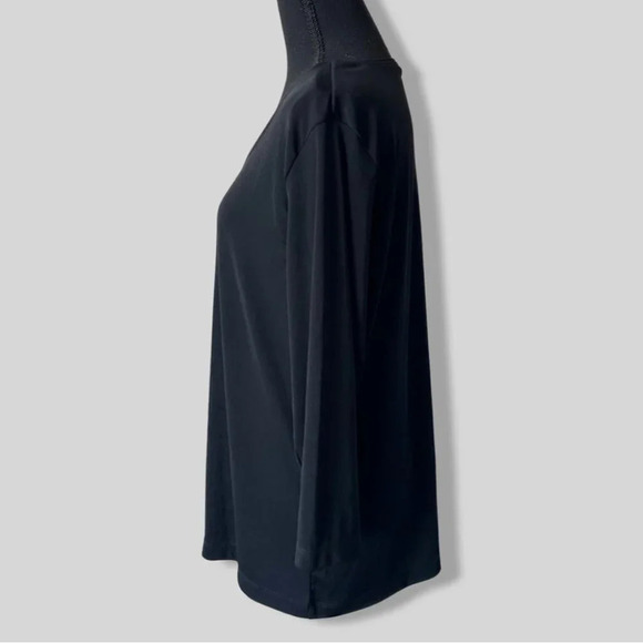 Additions by Chico’s Black Jersey Tunics Blouse - Picture 2 of 12